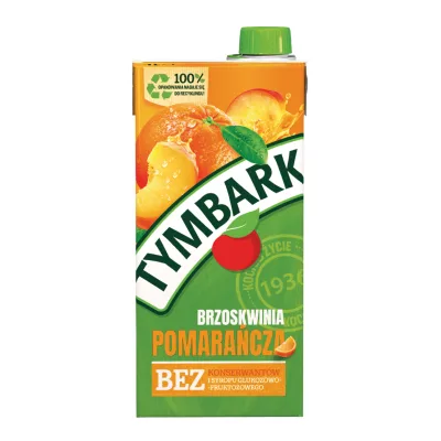 Napój niegaz. pomarańcza brzoskwinia Tymbark 1l
