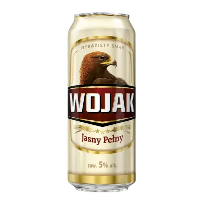 Piwo Wojak jasny pełny 0,5l 5% puszka