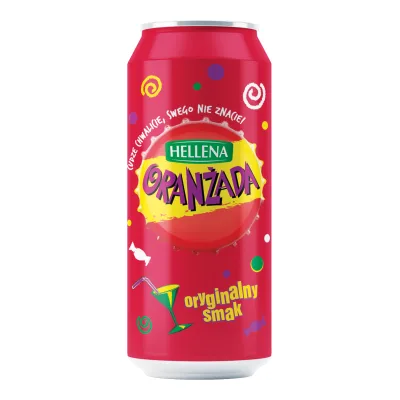 Napój gaz. oranżada czerwona Hellena 0,5l puszka