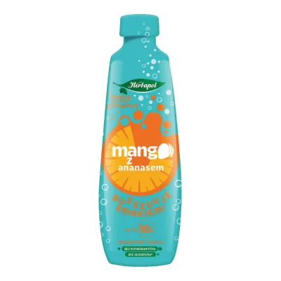 Koncentrat napoju mango z ananasem Herbapol 405ml