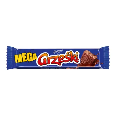 Wafel Grześki Mega w czekoladzie deserowej 48g