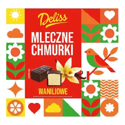 Mleczne Chmurki waniliowe Deliss 500g