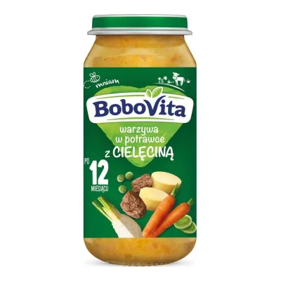 Danie warzywa w potrawce z cielęciną Bobovita 250g
