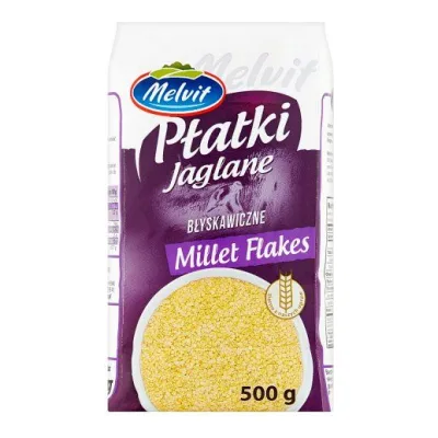 Płatki jaglane błyskawiczne Melvit 500g