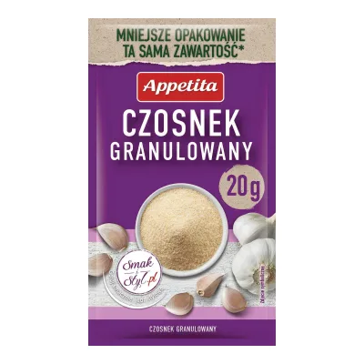 Czosnek granulowany Appetita 20g