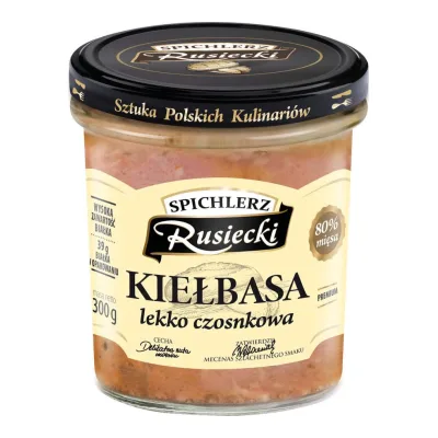 Kiełbasa lekko czosnkowa Spichlerz Rusiecki 300g