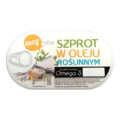 Szprot w oleju Mega Ryba 170/102g