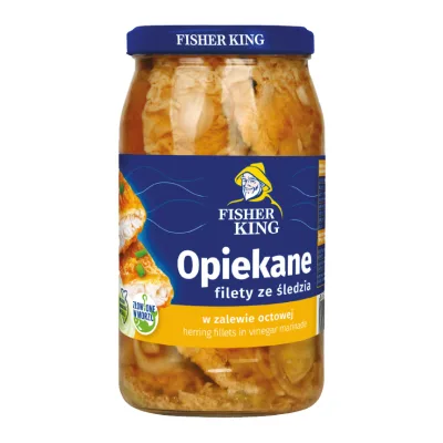 Filety śledziowe opiek w zal Fisher King 800/350g
