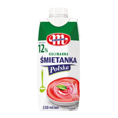 Śmietanka UHT 12% kulinarna Polska Mlekovita 330ml