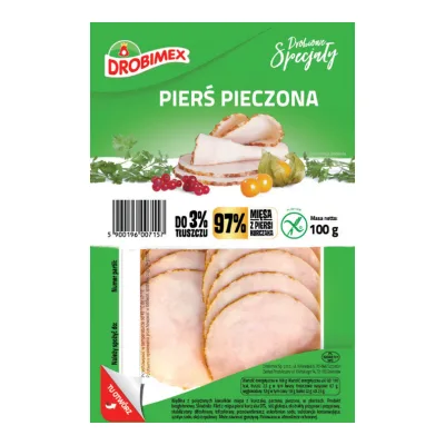 Pierś pieczona Drobimex 100g