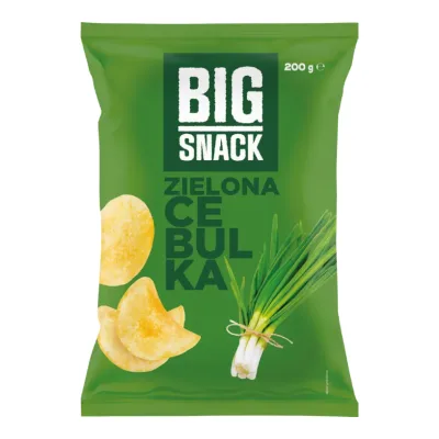 Chipsy zielona cebulka Big Snack 200g