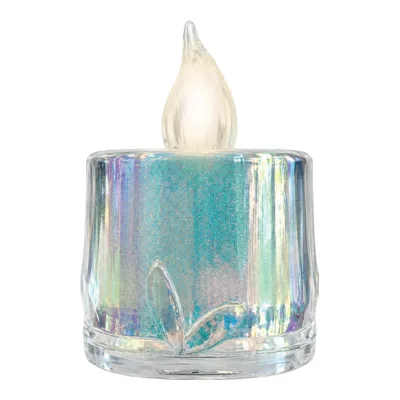 Świeczka transpar. tealight LED 3,6x5cm mix