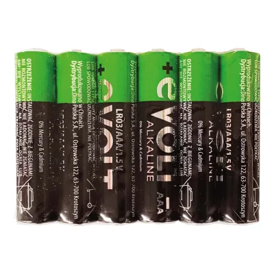 Baterie alkaliczne AAA Lr03 E-Volt 6szt