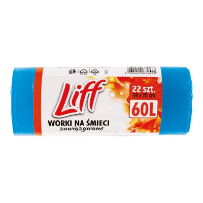 Worki na śmieci Liff 60l 22szt