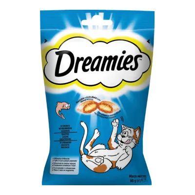 Przysmak dla kota łosoś Dreamies 60g