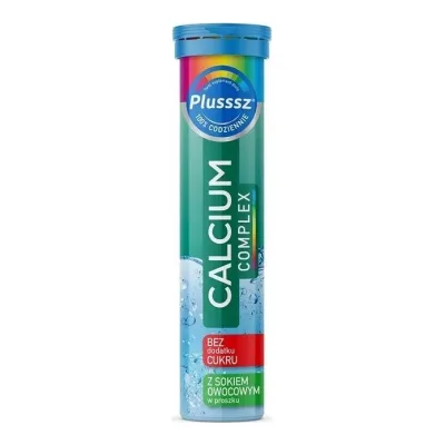 Tabletki musujące Plusssz calcium complex 20szt