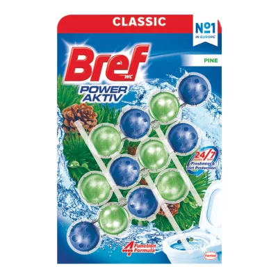 Zawieszka do wc Bref power aktiv sosna 3x50g