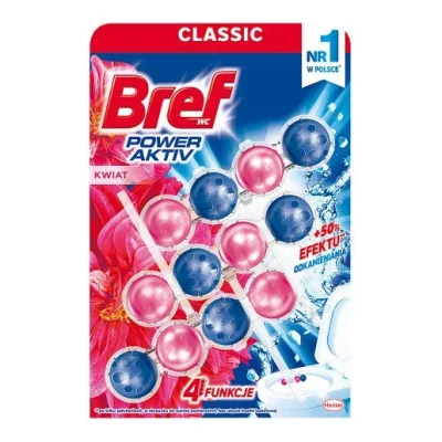 Zawieszka do wc Bref power aktiv kwiat 3x50g
