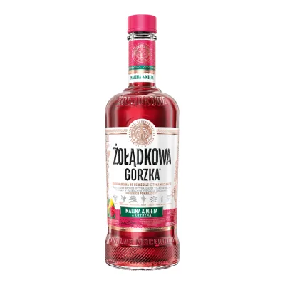 Likier Żołądkowa gorzka malina mięta cytr 0,5l 25%