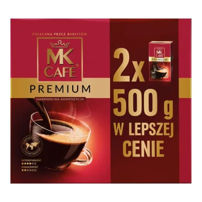 Kawa mielona MK Cafe Premium 2x500g