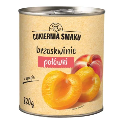 Brzoskwinie w syropie Cukiernia Smaku 820/470g