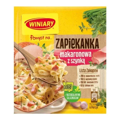 Pomysł na zapiekankę z szynką Winiary 35g