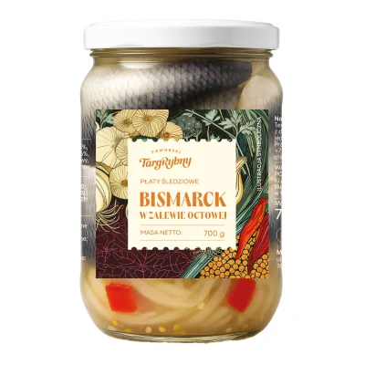 Płaty śledziowe Bismarck Targ Rybny 700/375g