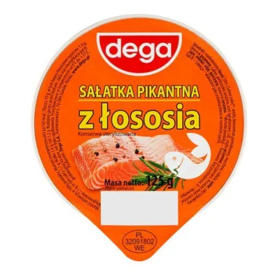 Sałatka pikantna z łososia Dega 125g