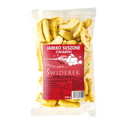 Jabłko suszone ćwiartki 150g szt
