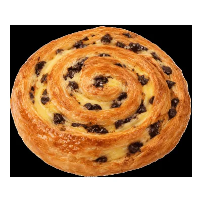 Ślimak z kremem budyniowym i czekoladą 85g