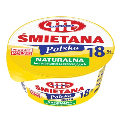 Śmietana 18% Polska Mlekovita 200g