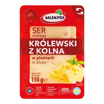 Ser Królewski z Kolna Mlekpol plastry 150g