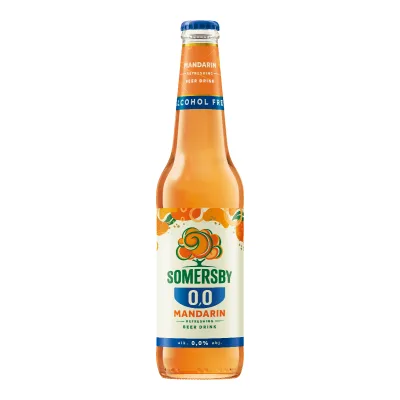 Napój piwny Somersby mandarine 400ml 0% but. bzzw.