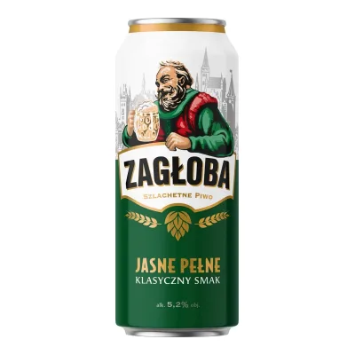 Piwo Zagłoba jasne pełne 0,5l 5,2% puszka