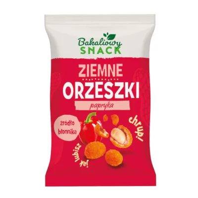 Orzeszki ziem skorup. papryka Bakaliowy Snack 200g