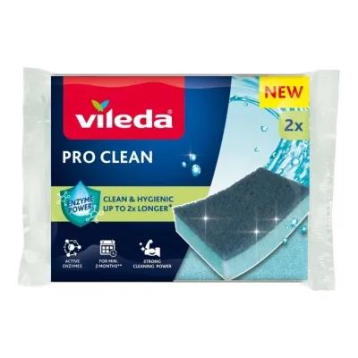 Zmywak z enzymami Pro Clean Vileda 2szt