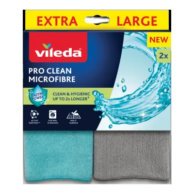 Ścierki z mikrofibry z enzy. Pro Clean Vileda 2szt