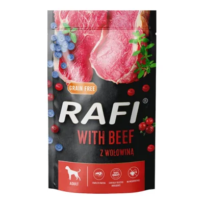 Karma dla psa mokra woł. borów. żurawina Rafi 500g
