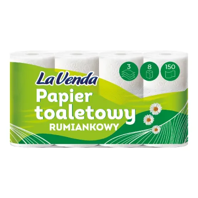 Papier toalet. rumiankowy Lavenda A8x150l 3w 18m
