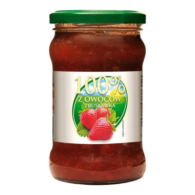 Produkt owocowy truskawkowy 100% 320g