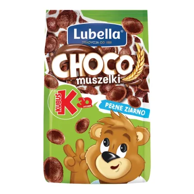Płatki muszelki czekoladowe Lubella 500g