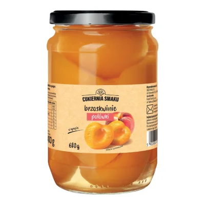 Brzoskwinie w syropie Cukiernia Smaku 680/400g