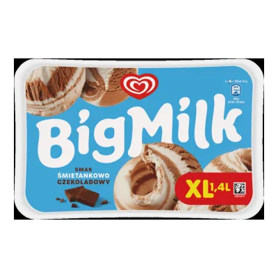 Lody śmietankowo czekoladowe Big Milk 1,4l
