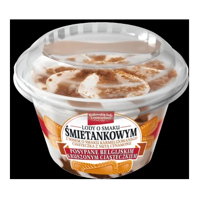 Lody kubek śmietankowe z ciast. korz. B&G 220ml