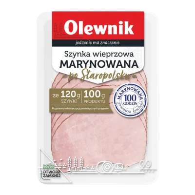 Szynka wieprzowa marynowana Olewnik 100g