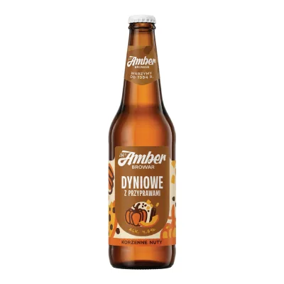 Piwo Amber dyniowe 0,5l 4,8% but. zw.