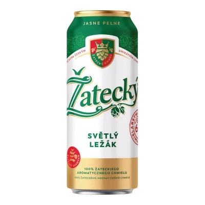 Piwo Zatecky lezak 0,5l 5% puszka