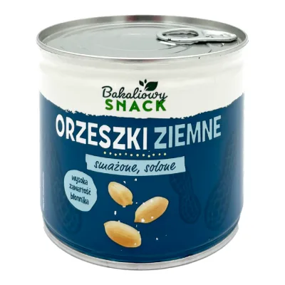 Orzeszki ziemne solone Bakaliowy Snack 200g puszka
