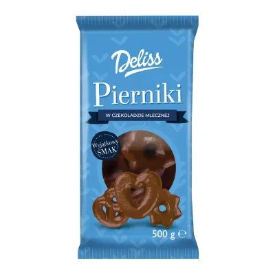Pierniki w czekoladzie mlecznej Deliss 500g