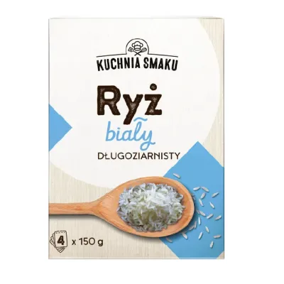 Ryż biały długoziarnisty Kuchnia Smaku 4x150g